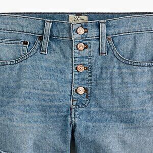 J. Crew high-rise denim button-fly shorts